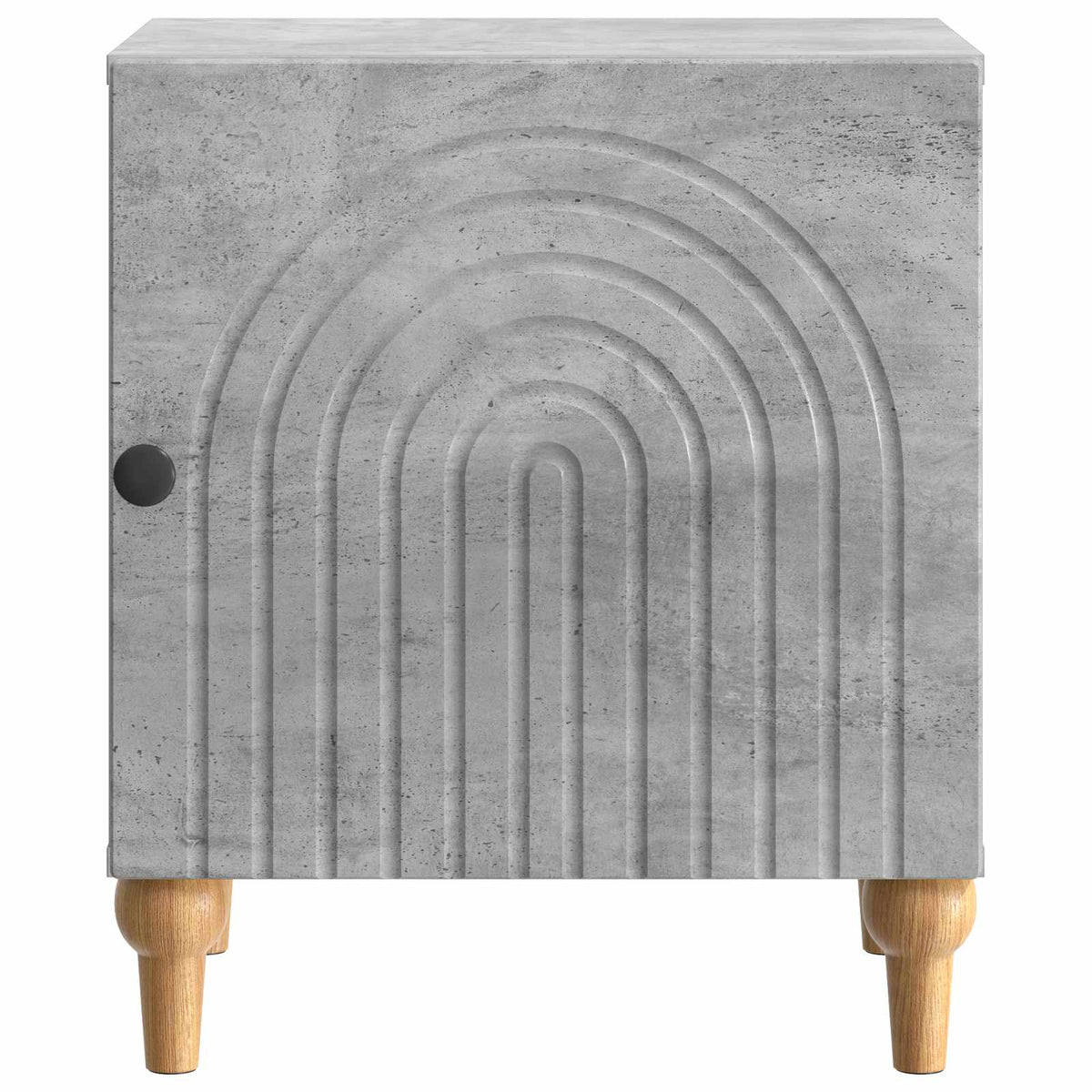 vidaXL Bedside Cabinet 2 pcs Concrete Grey 43 x 34.5 x 50 cm