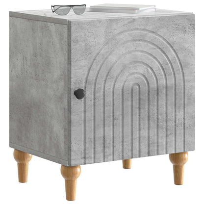 vidaXL Bedside Cabinet 2 pcs Concrete Grey 43 x 34.5 x 50 cm