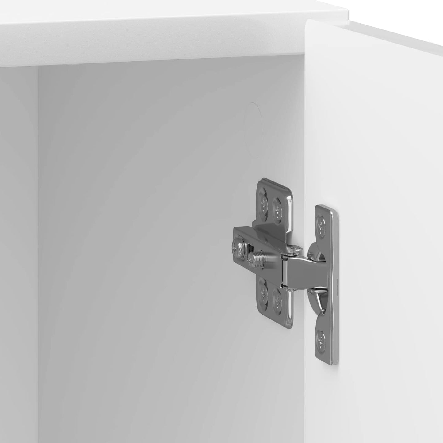 vidaXL Bedside Cabinet High Gloss White 43 x 34.5 x 50 cm