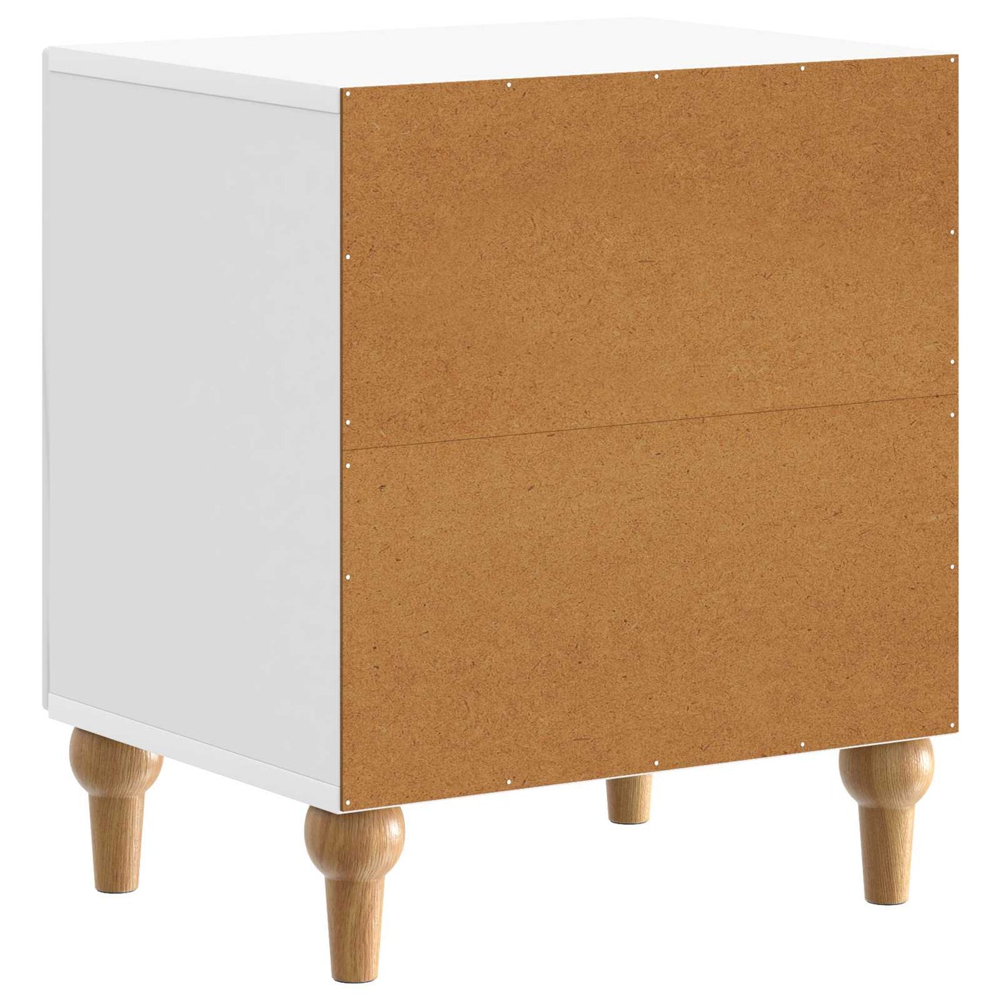 vidaXL Bedside Cabinet High Gloss White 43 x 34.5 x 50 cm