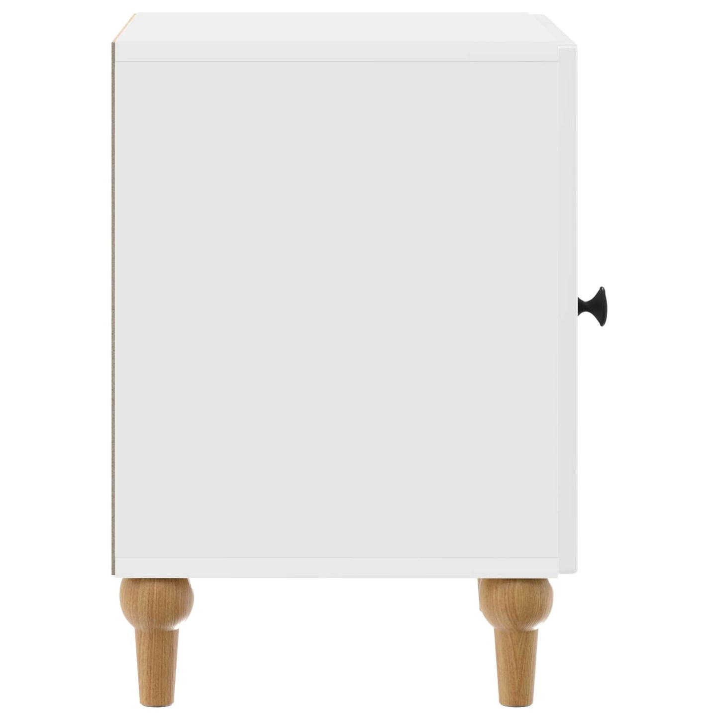 vidaXL Bedside Cabinet 2 pcs High Gloss White 43 x 34.5 x 50 cm