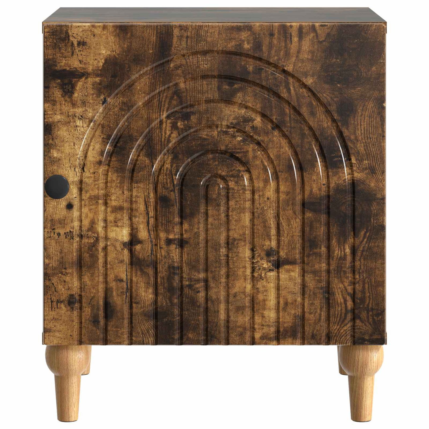 vidaXL Bedside Cabinet Smoked Oak 43 x 34.5 x 50 cm Engineered Wood