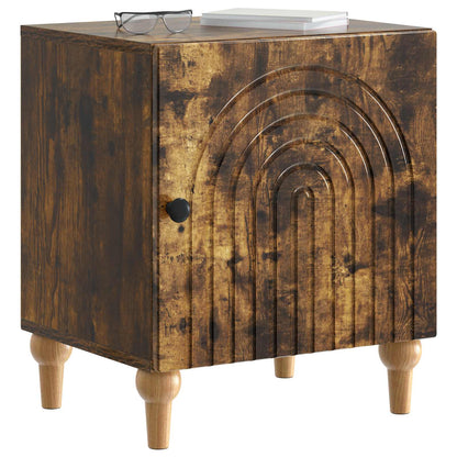 vidaXL Bedside Cabinet Smoked Oak 43 x 34.5 x 50 cm Engineered Wood