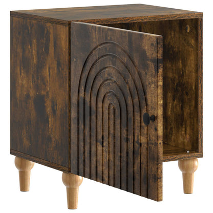 vidaXL Bedside Cabinet 2 pcs Smoked Oak 43 x 34.5 x 50 cm