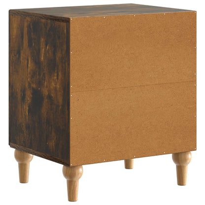vidaXL Bedside Cabinet 2 pcs Smoked Oak 43 x 34.5 x 50 cm