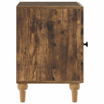 vidaXL Bedside Cabinet 2 pcs Smoked Oak 43 x 34.5 x 50 cm