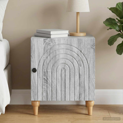 vidaXL Bedside Cabinet Grey Sonoma 43 x 34.5 x 50 cm Engineered Wood