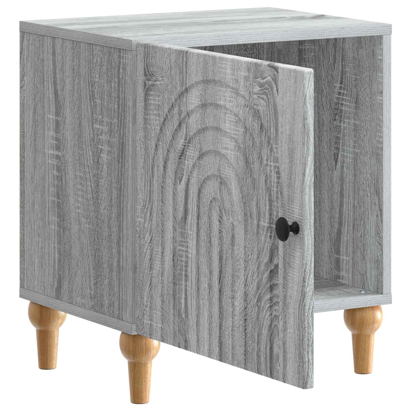 vidaXL Bedside Cabinet Grey Sonoma 43 x 34.5 x 50 cm Engineered Wood