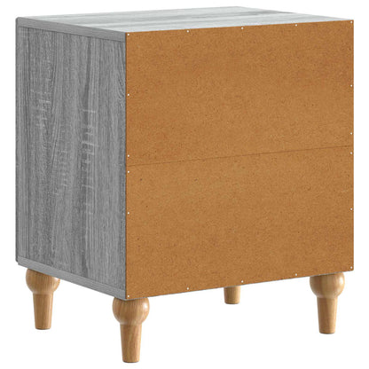 vidaXL Bedside Cabinet Grey Sonoma 43 x 34.5 x 50 cm Engineered Wood