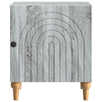vidaXL Bedside Cabinet Grey Sonoma 43 x 34.5 x 50 cm Engineered Wood