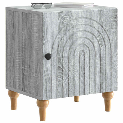 vidaXL Bedside Cabinet Grey Sonoma 43 x 34.5 x 50 cm Engineered Wood