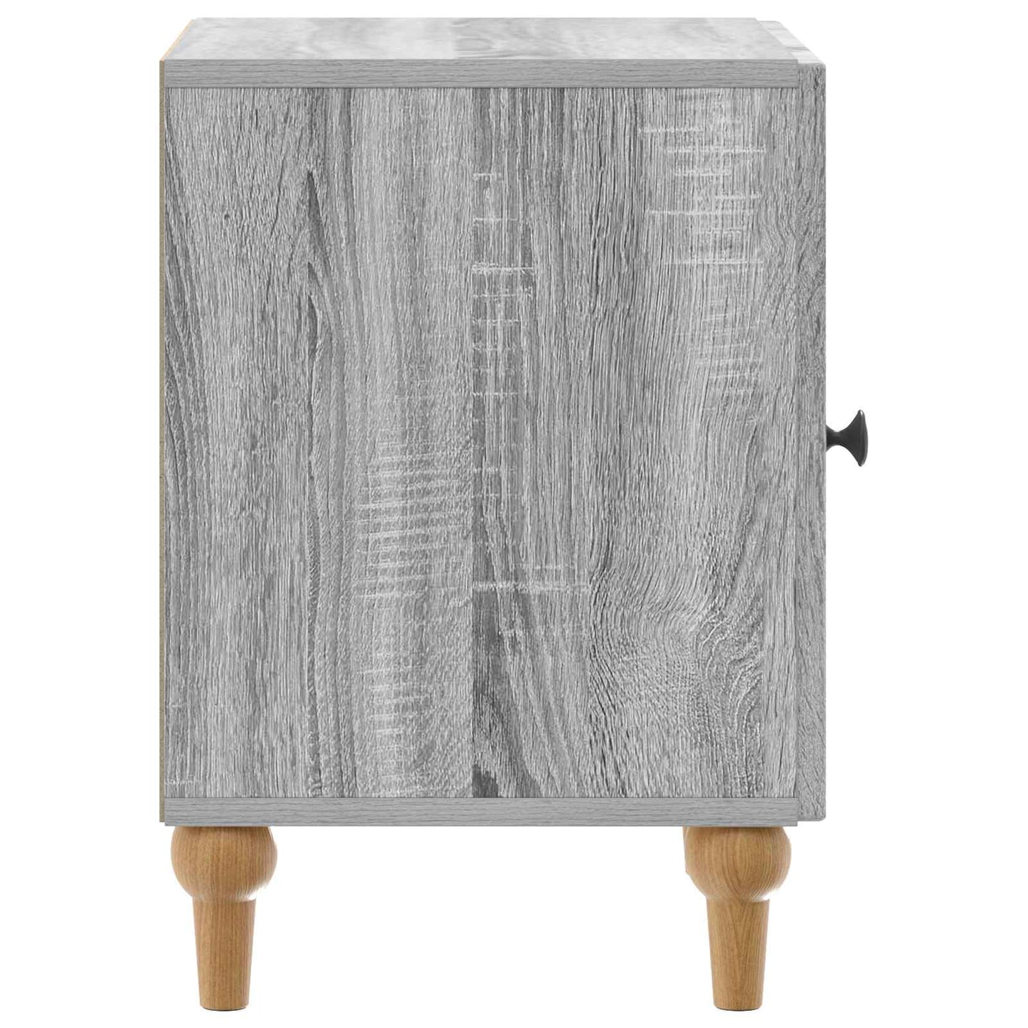 vidaXL Bedside Cabinet Grey Sonoma 43 x 34.5 x 50 cm Engineered Wood