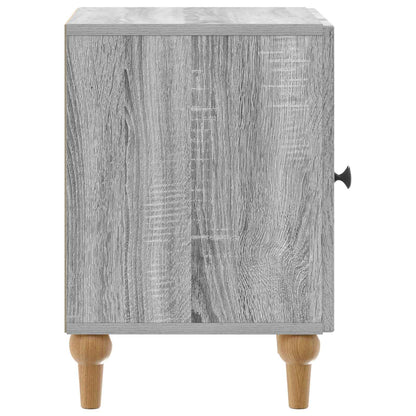 vidaXL Bedside Cabinet Grey Sonoma 43 x 34.5 x 50 cm Engineered Wood