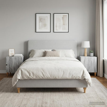 vidaXL Bedside Cabinet 2 pcs Grey Sonoma 43 x 34.5 x 50 cm