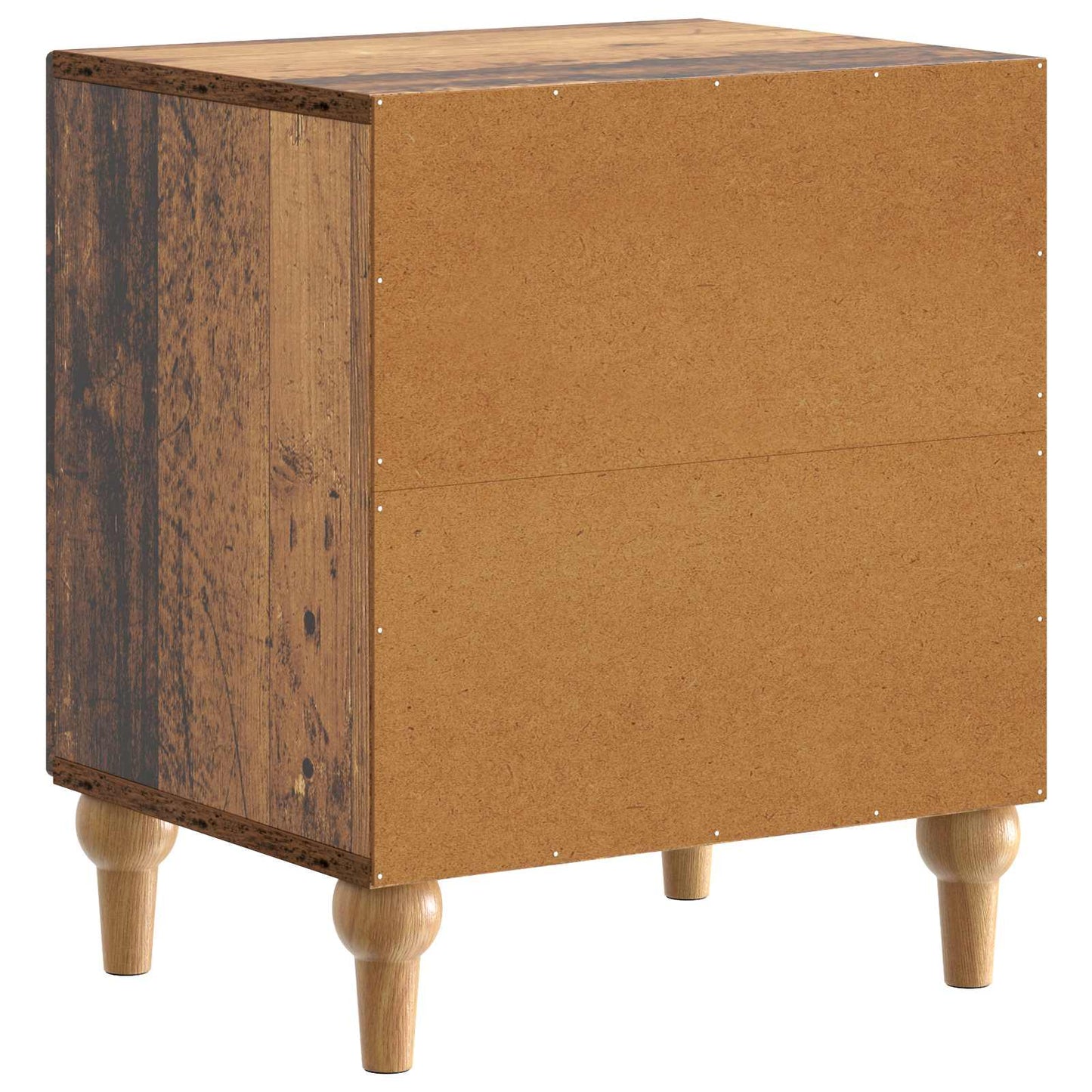 vidaXL Bedside Cabinet Old Wood 43 x 34.5 x 50 cm Engineered Wood