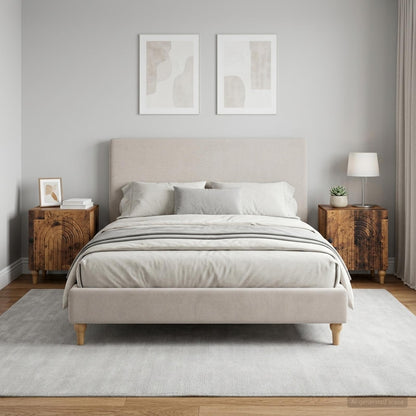 vidaXL Bedside Cabinet 2 pcs Old Wood 43 x 34.5 x 50 cm