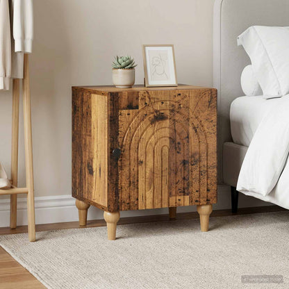 vidaXL Bedside Cabinet 2 pcs Old Wood 43 x 34.5 x 50 cm