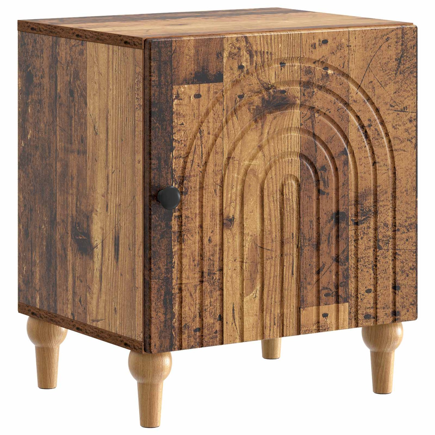 vidaXL Bedside Cabinet 2 pcs Old Wood 43 x 34.5 x 50 cm