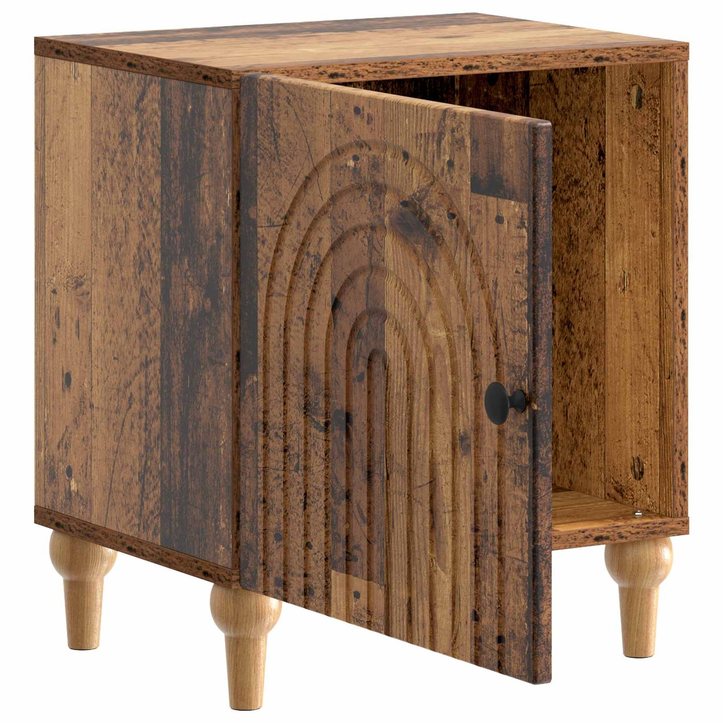 vidaXL Bedside Cabinet 2 pcs Old Wood 43 x 34.5 x 50 cm