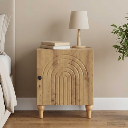 vidaXL Bedside Cabinet Artisan Oak 43 x 34.5 x 50 cm Engineered Wood
