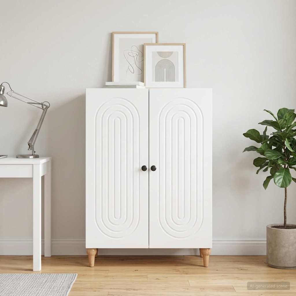 vidaXL Sideboard White 66 x 34.5 x 90 cm Engineered Wood