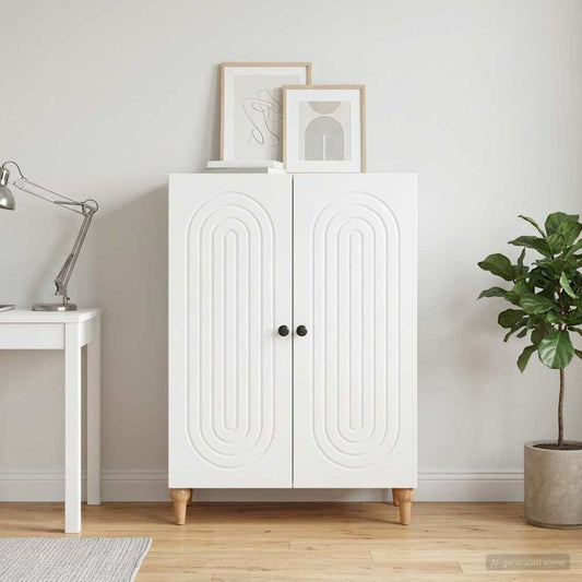 vidaXL Sideboard White 66 x 34.5 x 90 cm Engineered Wood