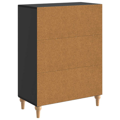 vidaXL Sideboard Black 66 x 34.5 x 90 cm Engineered Wood
