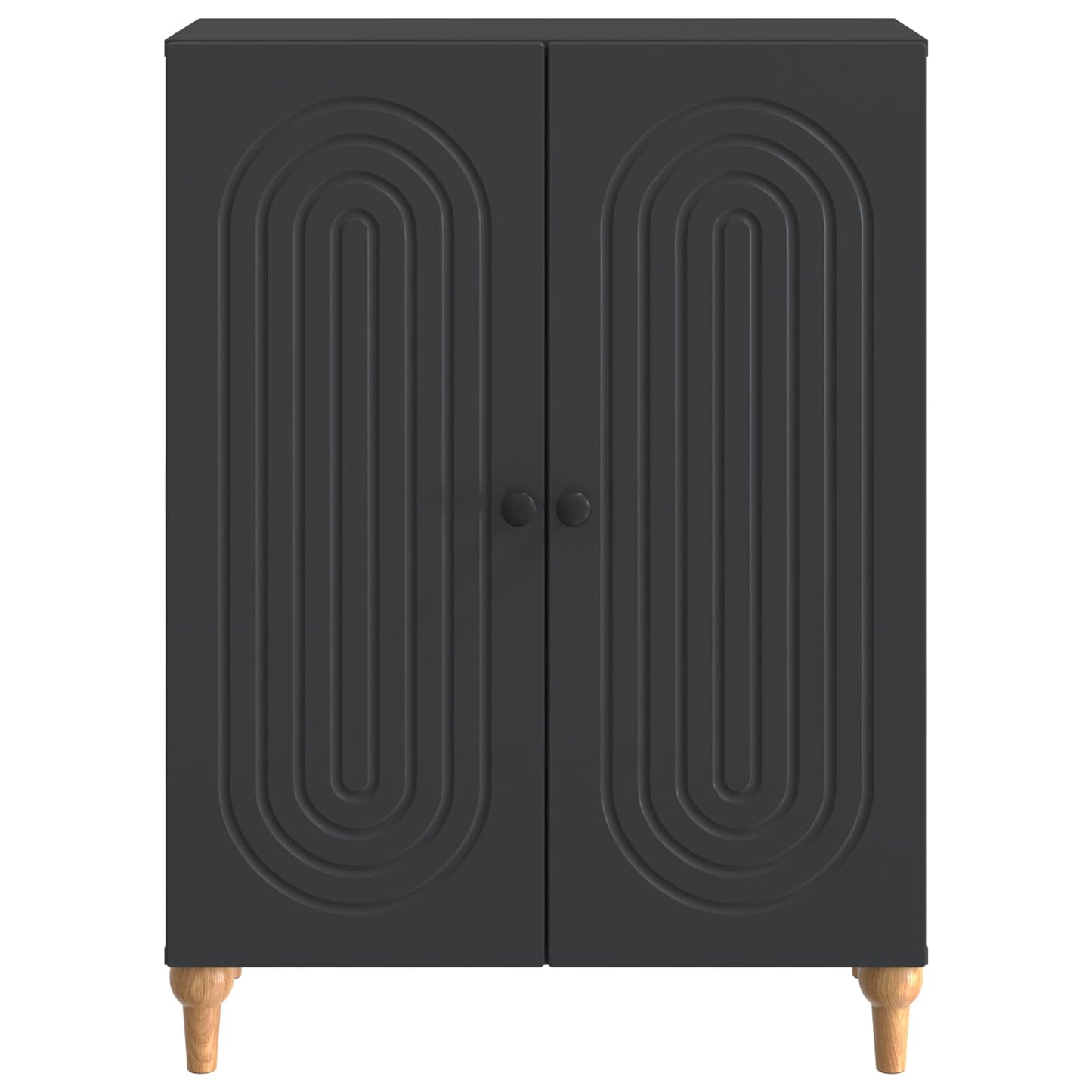 vidaXL Sideboard Black 66 x 34.5 x 90 cm Engineered Wood