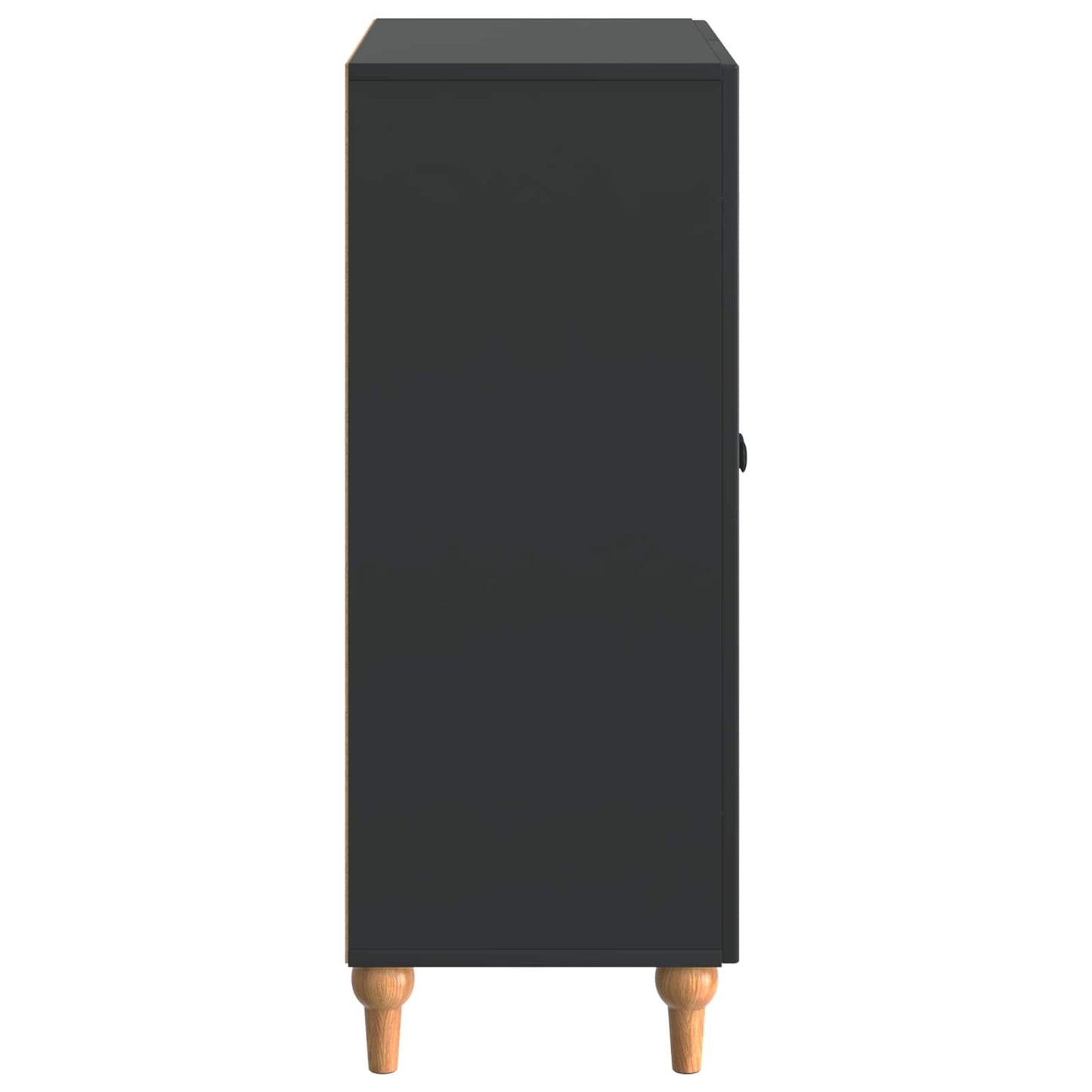 vidaXL Sideboard Black 66 x 34.5 x 90 cm Engineered Wood