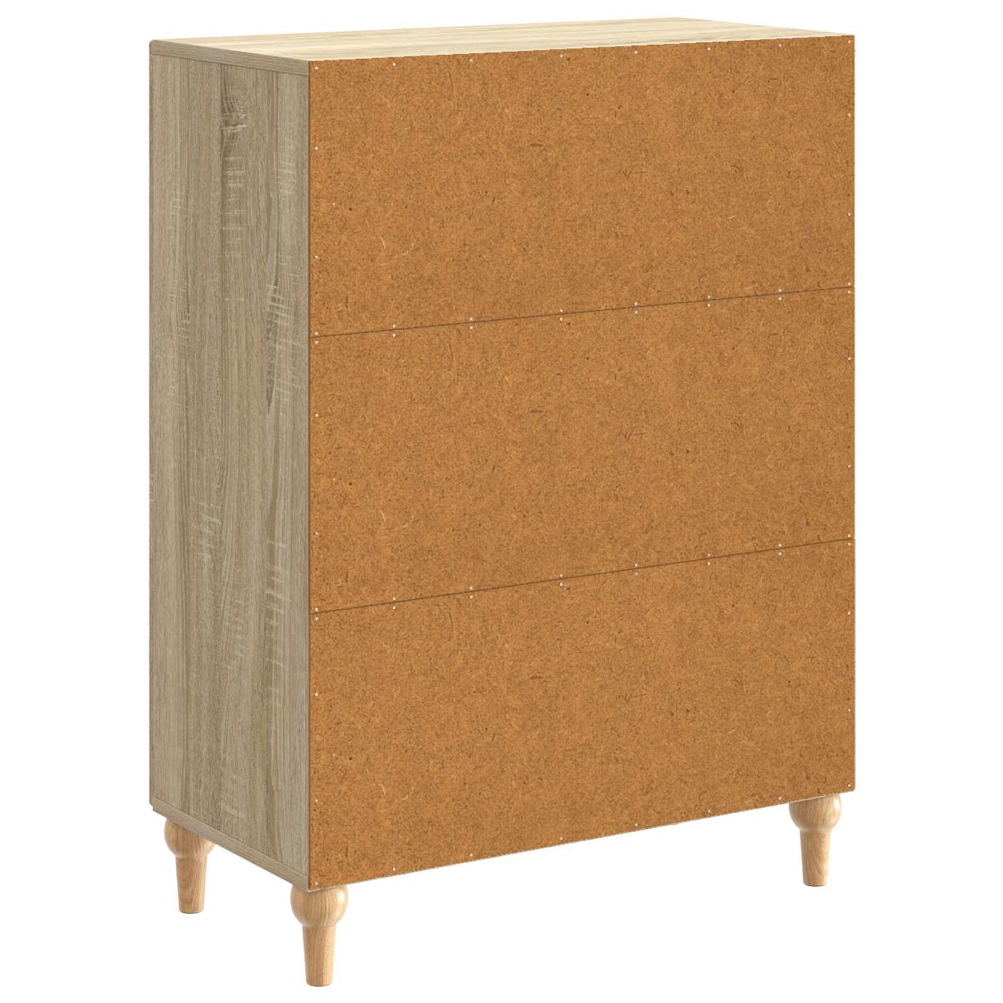 vidaXL Sideboard Sonoma Oak 66 x 34.5 x 90 cm Engineered Wood