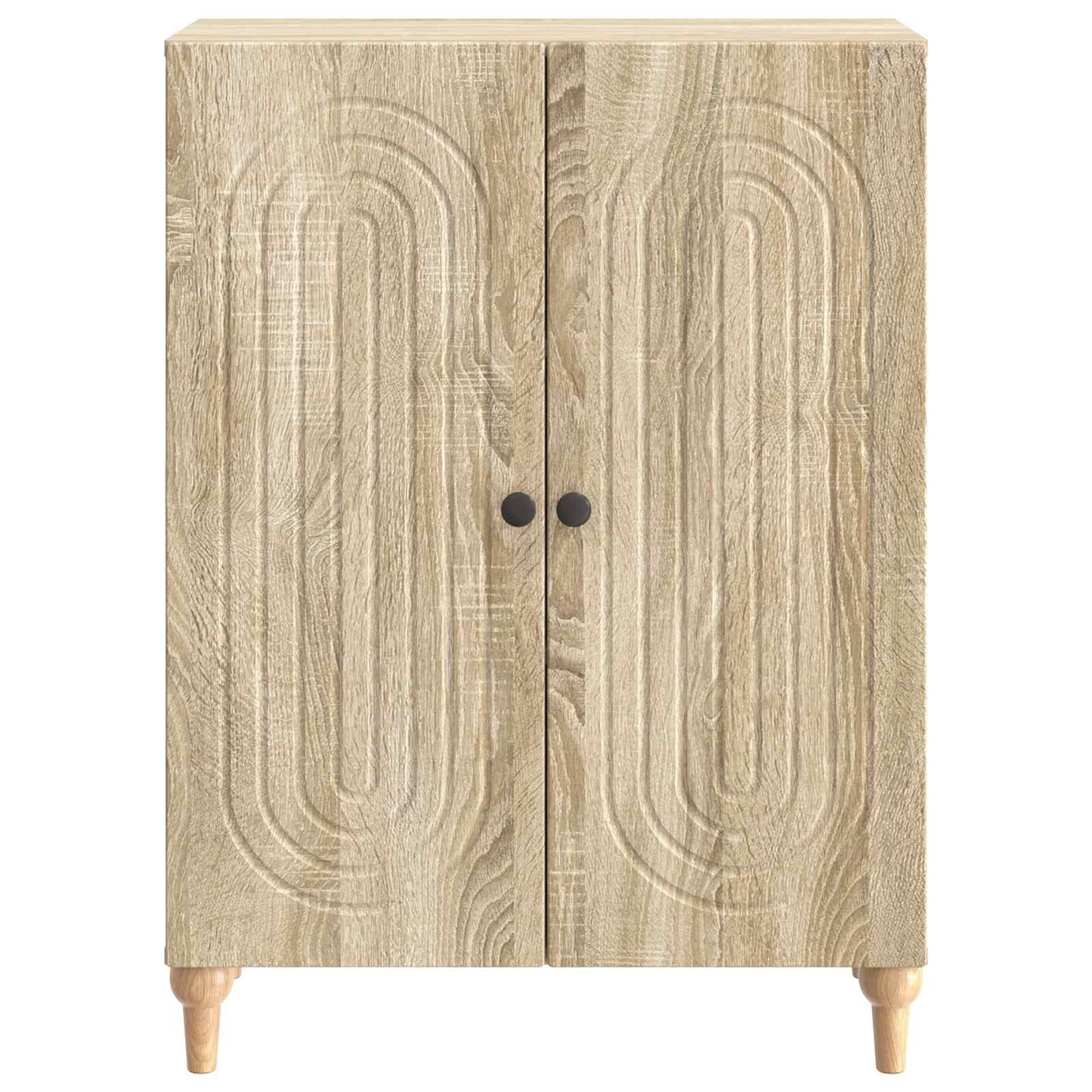 vidaXL Sideboard Sonoma Oak 66 x 34.5 x 90 cm Engineered Wood