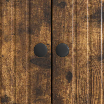vidaXL Sideboard Smoked Oak 66 x 34.5 x 90 cm Engineered Wood
