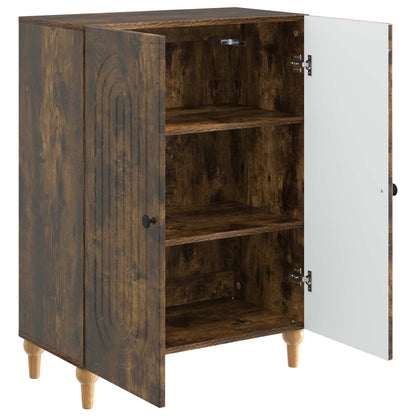 vidaXL Sideboard Smoked Oak 66 x 34.5 x 90 cm Engineered Wood