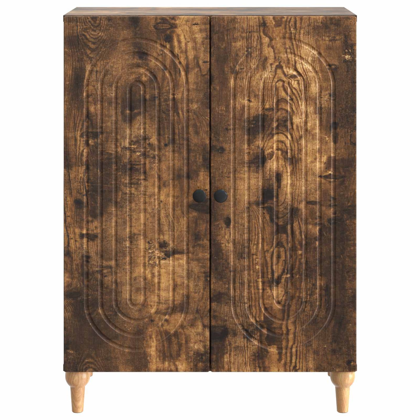vidaXL Sideboard Smoked Oak 66 x 34.5 x 90 cm Engineered Wood