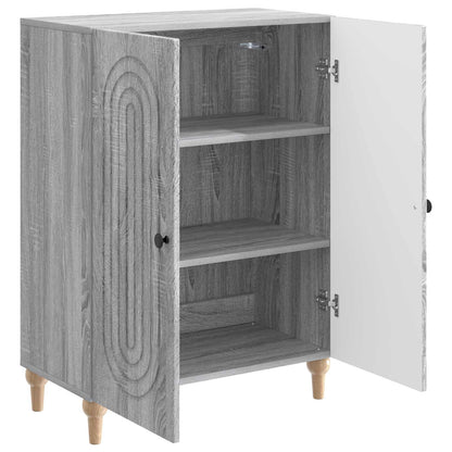 vidaXL Sideboard Grey Sonoma 66 x 34.5 x 90 cm Engineered Wood