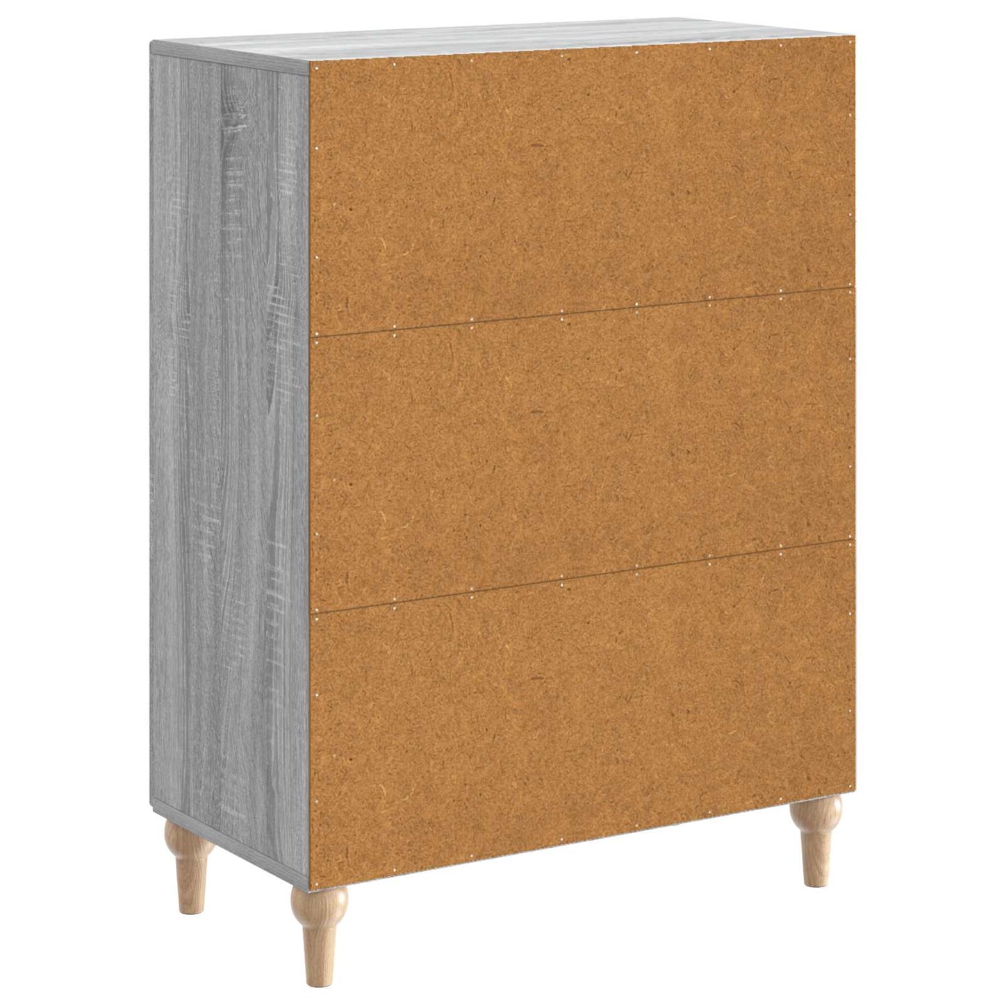 vidaXL Sideboard Grey Sonoma 66 x 34.5 x 90 cm Engineered Wood