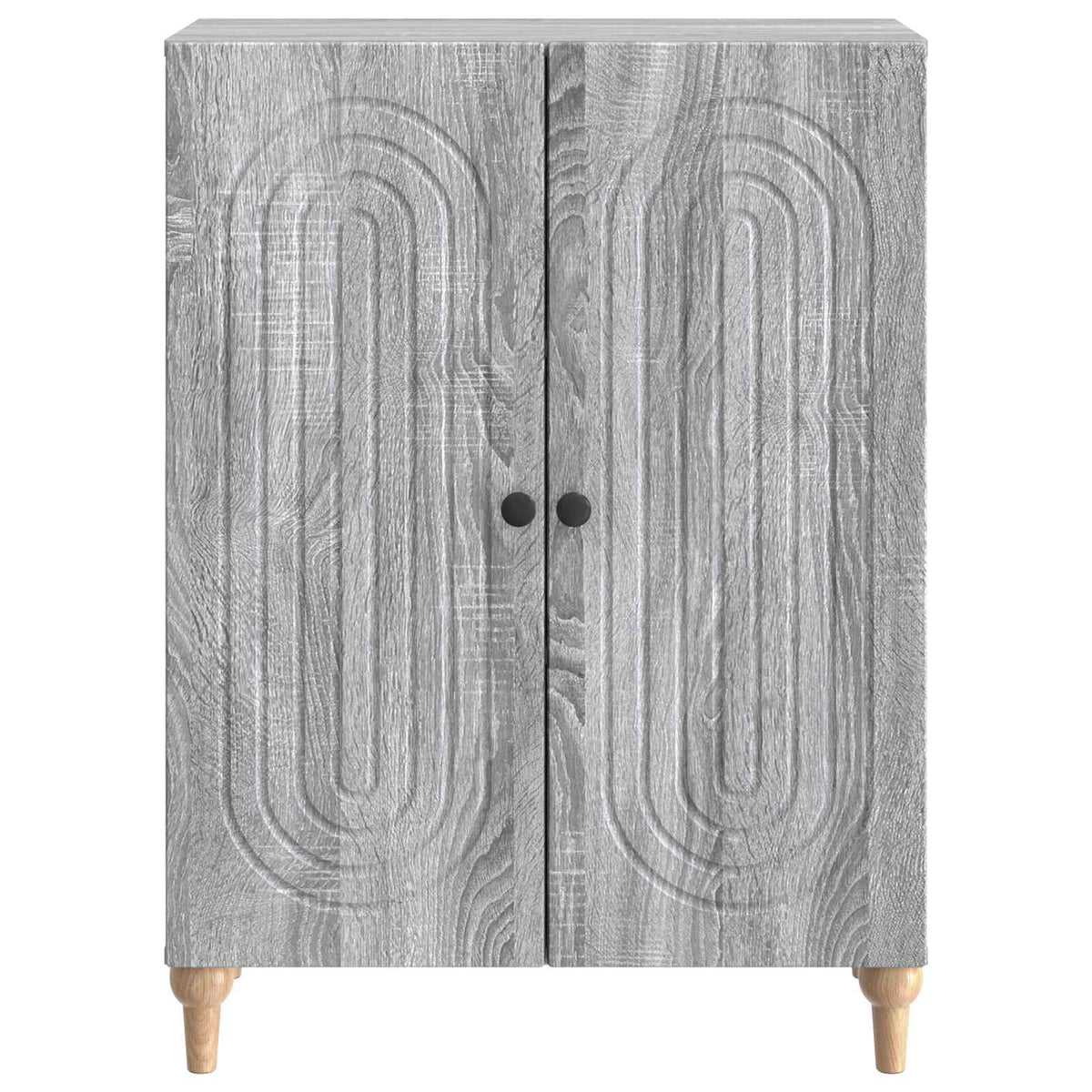 vidaXL Sideboard Grey Sonoma 66 x 34.5 x 90 cm Engineered Wood