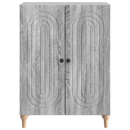 vidaXL Sideboard Grey Sonoma 66 x 34.5 x 90 cm Engineered Wood