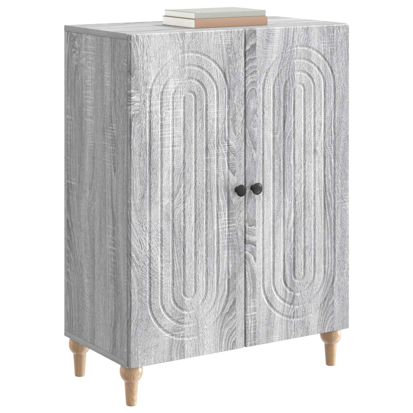 vidaXL Sideboard Grey Sonoma 66 x 34.5 x 90 cm Engineered Wood