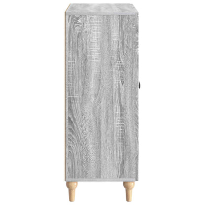 vidaXL Sideboard Grey Sonoma 66 x 34.5 x 90 cm Engineered Wood