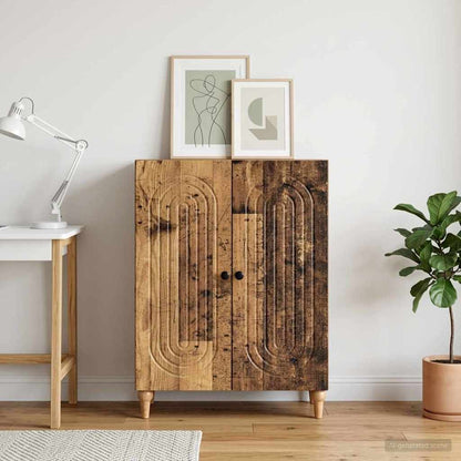 vidaXL Sideboard Old Wood 66 x 34.5 x 90 cm Engineered Wood