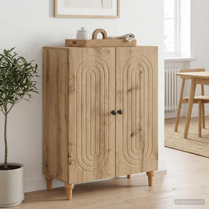 vidaXL Sideboard Artisan Oak 66 x 34.5 x 90 cm Engineered Wood