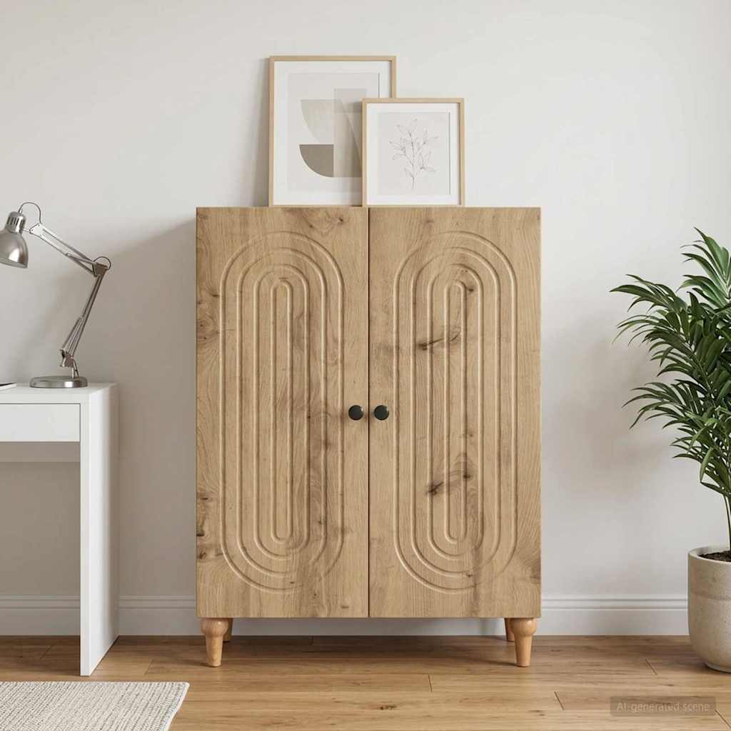 vidaXL Sideboard Artisan Oak 66 x 34.5 x 90 cm Engineered Wood