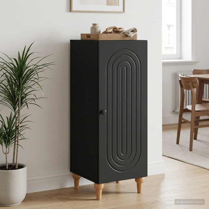 vidaXL Sideboard Black 33 x 34.5 x 90 cm Engineered Wood