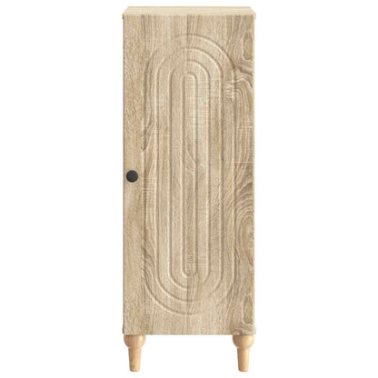 vidaXL Sideboard Sonoma Oak 33 x 34.5 x 90 cm Engineered Wood