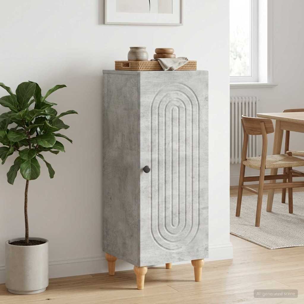 vidaXL Sideboard Concrete Grey 33 x 34.5 x 90 cm Engineered Wood