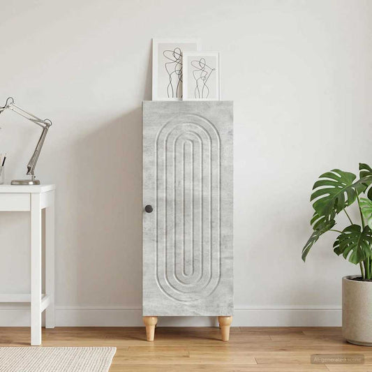 vidaXL Sideboard Concrete Grey 33 x 34.5 x 90 cm Engineered Wood