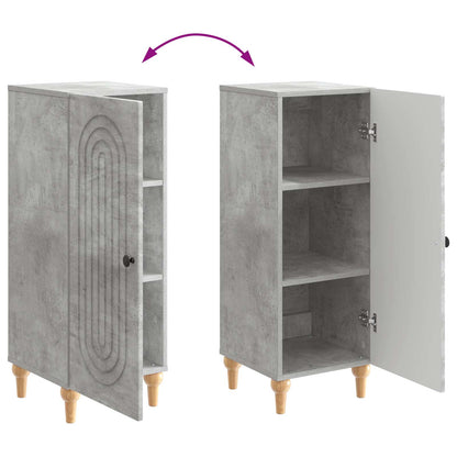 vidaXL Sideboard Concrete Grey 33 x 34.5 x 90 cm Engineered Wood