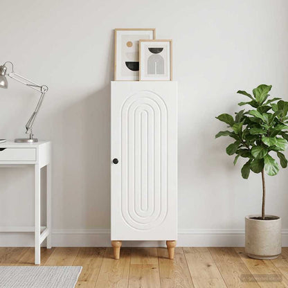 vidaXL Sideboard High Gloss White 33 x 34.5 x 90 cm Engineered Wood