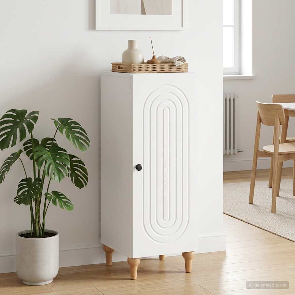 vidaXL Sideboard High Gloss White 33 x 34.5 x 90 cm Engineered Wood